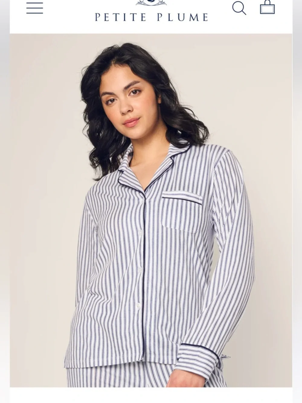 Petite Plume Pima Pajama Set - Picture 2 of 7